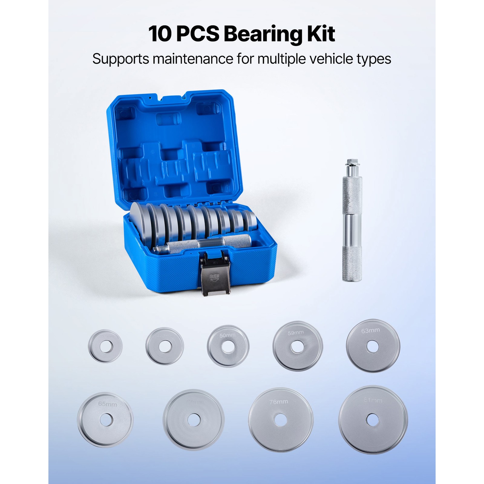 Uimoso 10-Piece Bearing and Seal Driver Tool Set with Storage Case