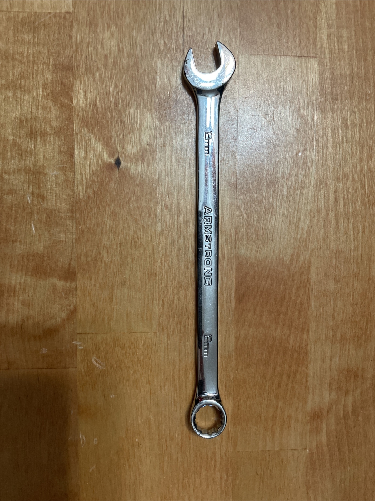 Armstrong Tools 12 Mm Full Polished Long Combination Wrench 52-212 USA!