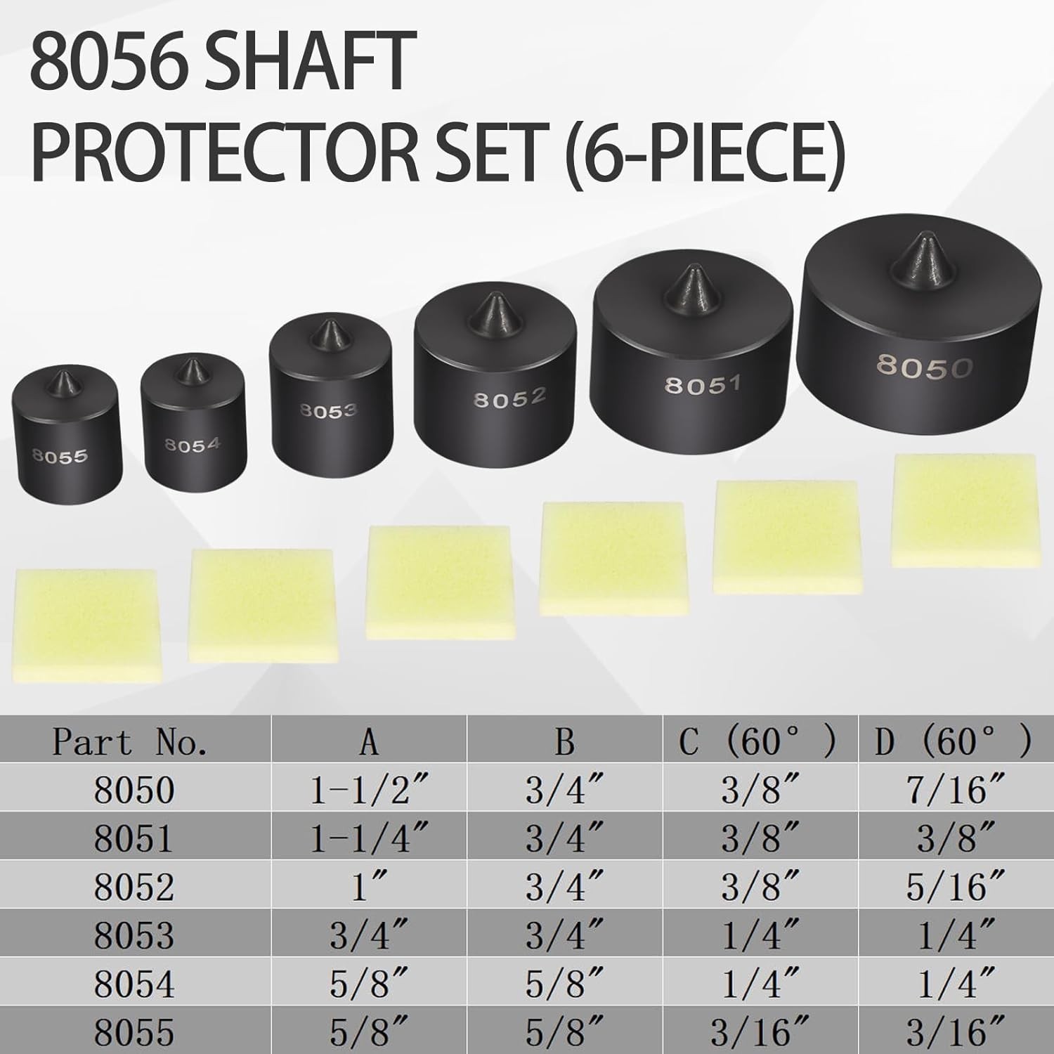 8056 Shaft Protector Set & 7393 Gear and Pulley Puller & 522 Large Gear Puller