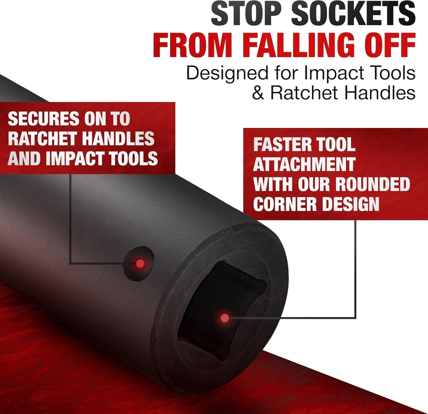 Efficient 1/2 Inch Drive 16 mm Deep Impact Socket – Fastener Friendly Design