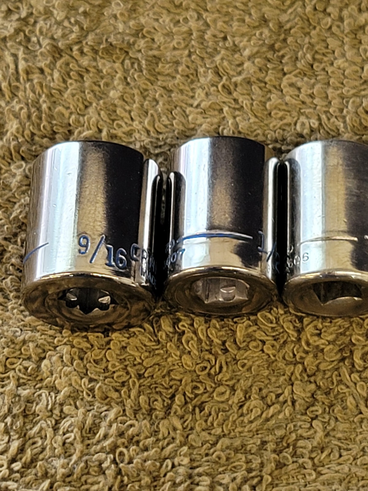 15 Craftsman 9/16″ to 5/32″ Sae Socket Set 1/4″ Drive G2 USA