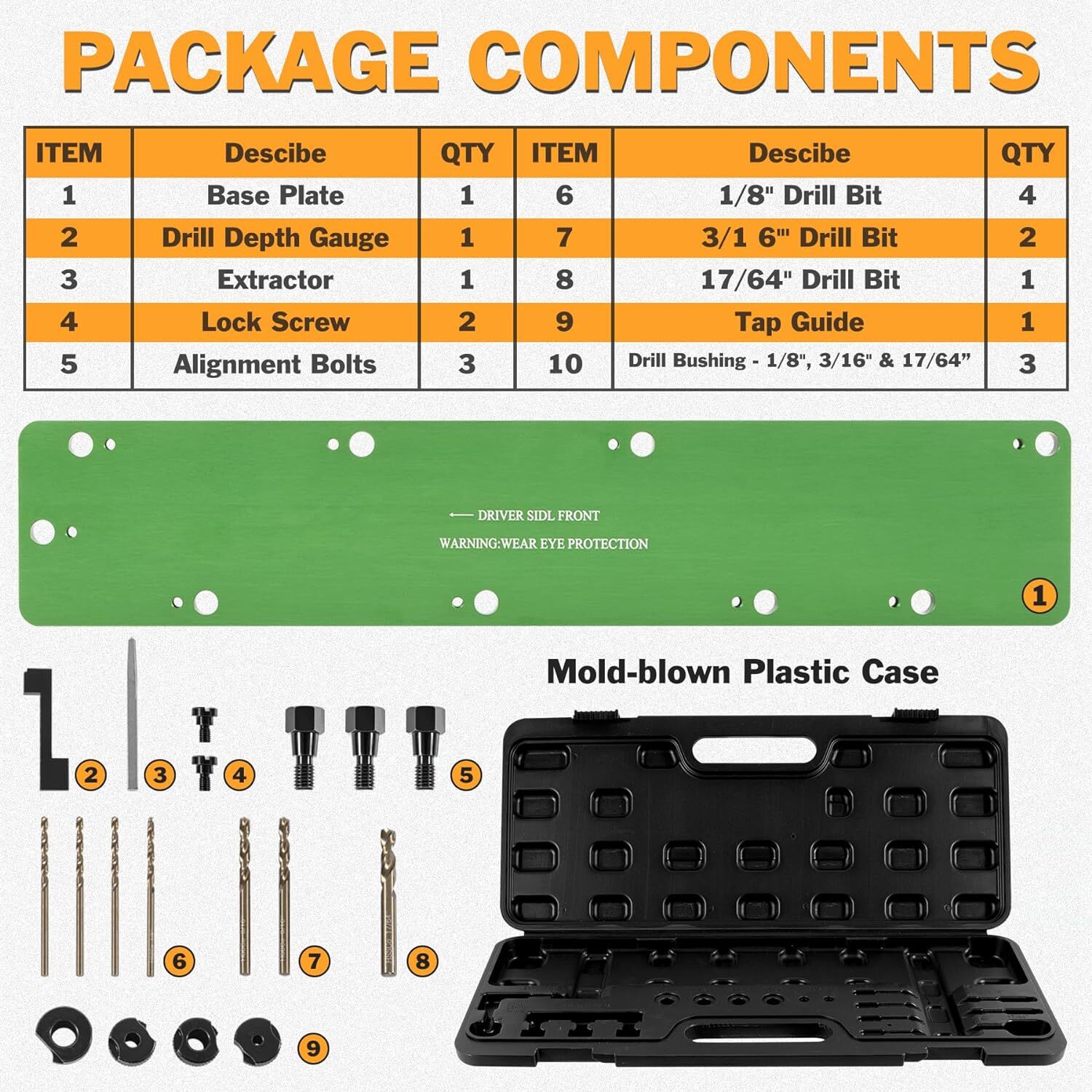 71500 Exhaust Manifold Bolt Stud Drill Template TOOL For Dodge 5.7L Hemi Motors
