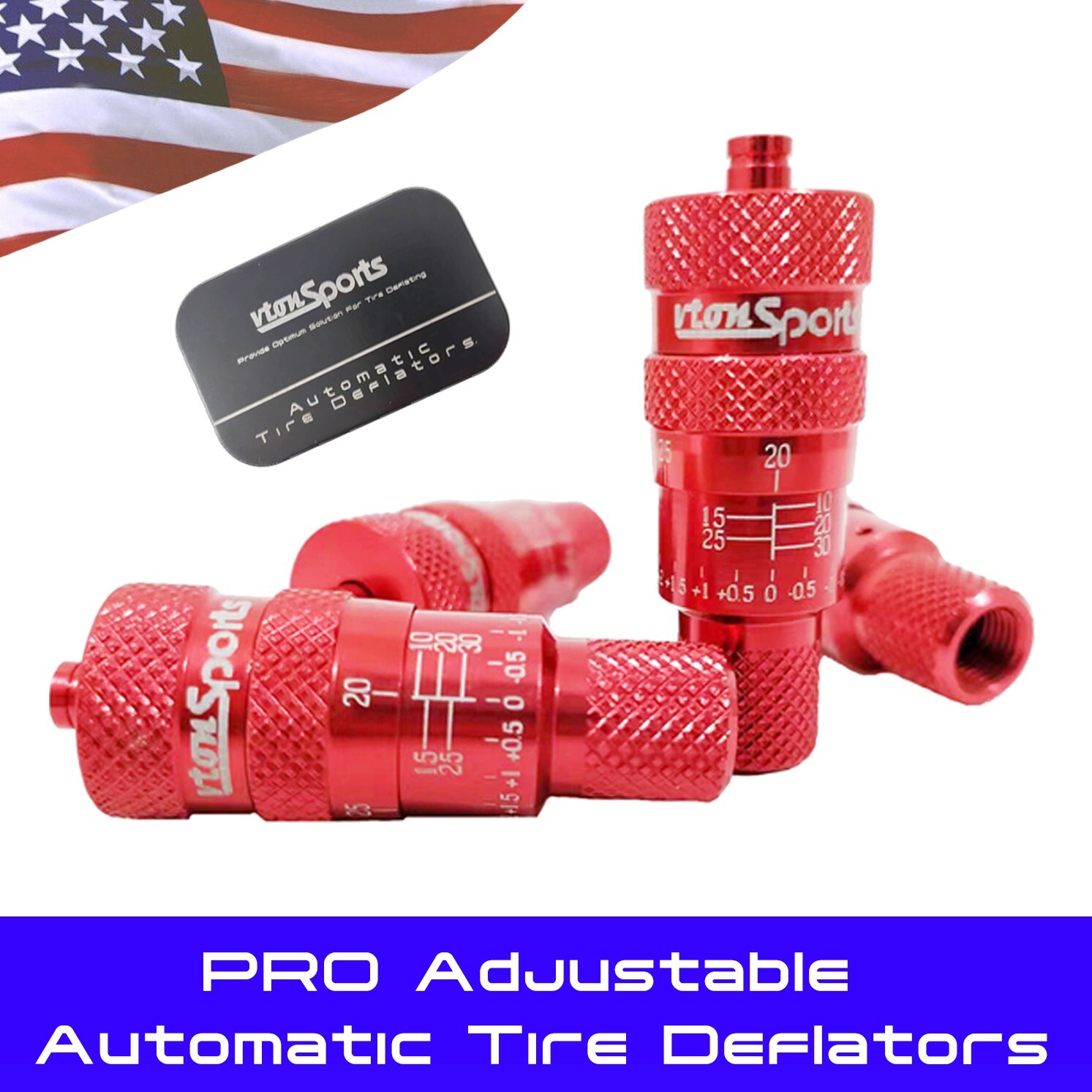 Vtonsports PRO Tire Deflators Automatic Adjustable Air Down Kits For Offroading