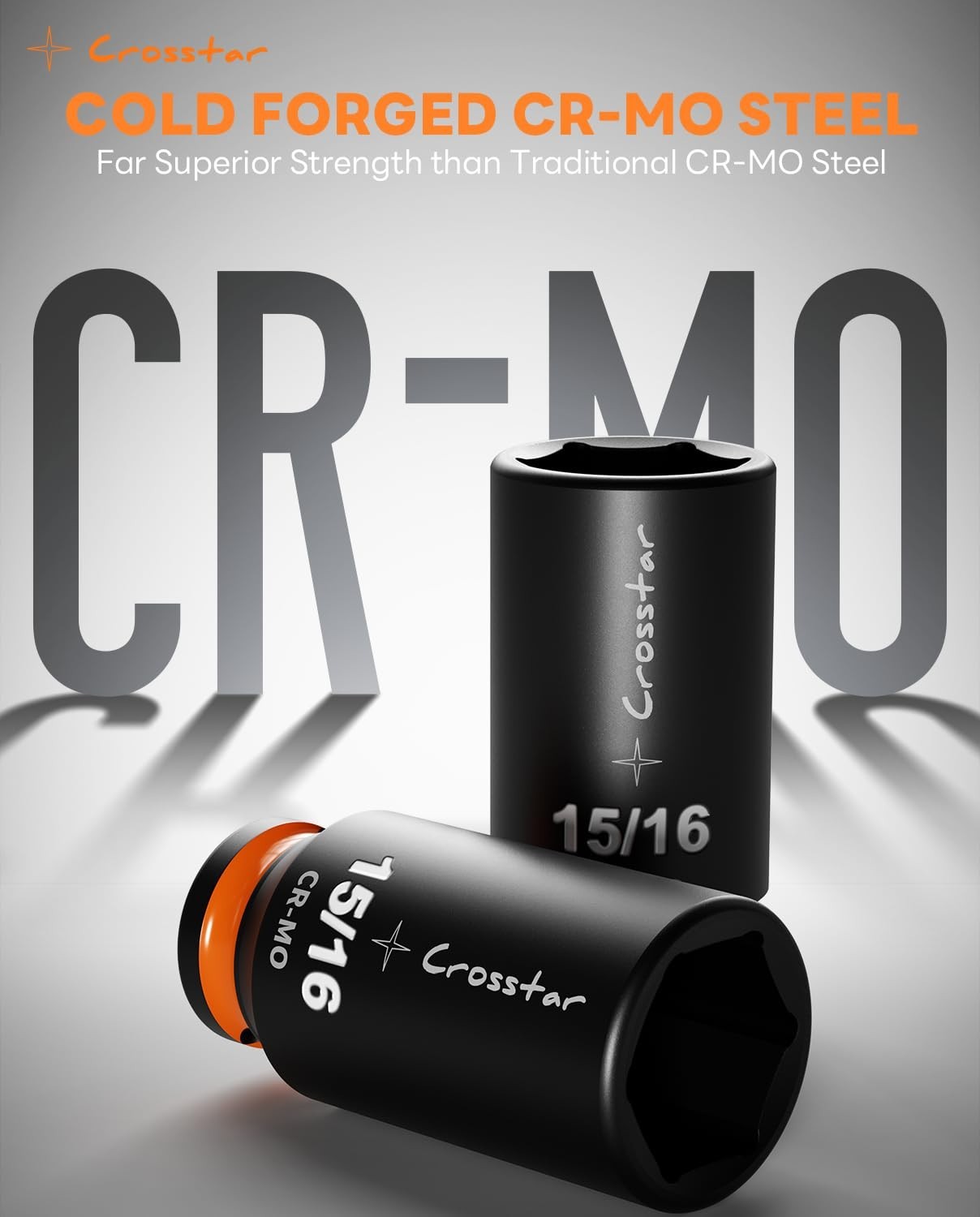 19mm 1/2″ Drive Deep Impact Socket, CR-MO Steel 6-Point, High-Torque Auto Repair
