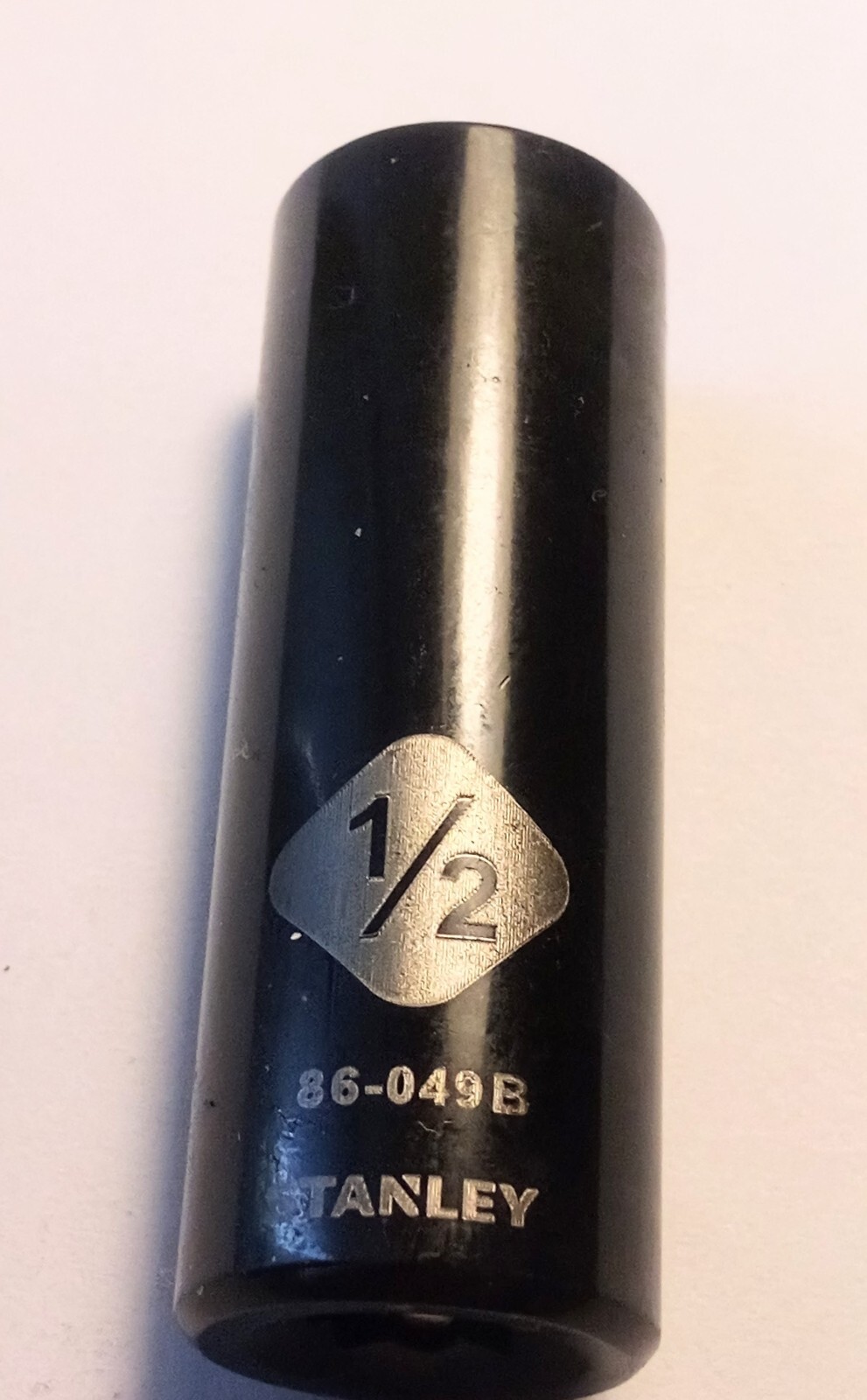 Stanley 1/2″ x 1/4″ Deep Socket 86-049B Black Chrome 6 Pt Free Shipping