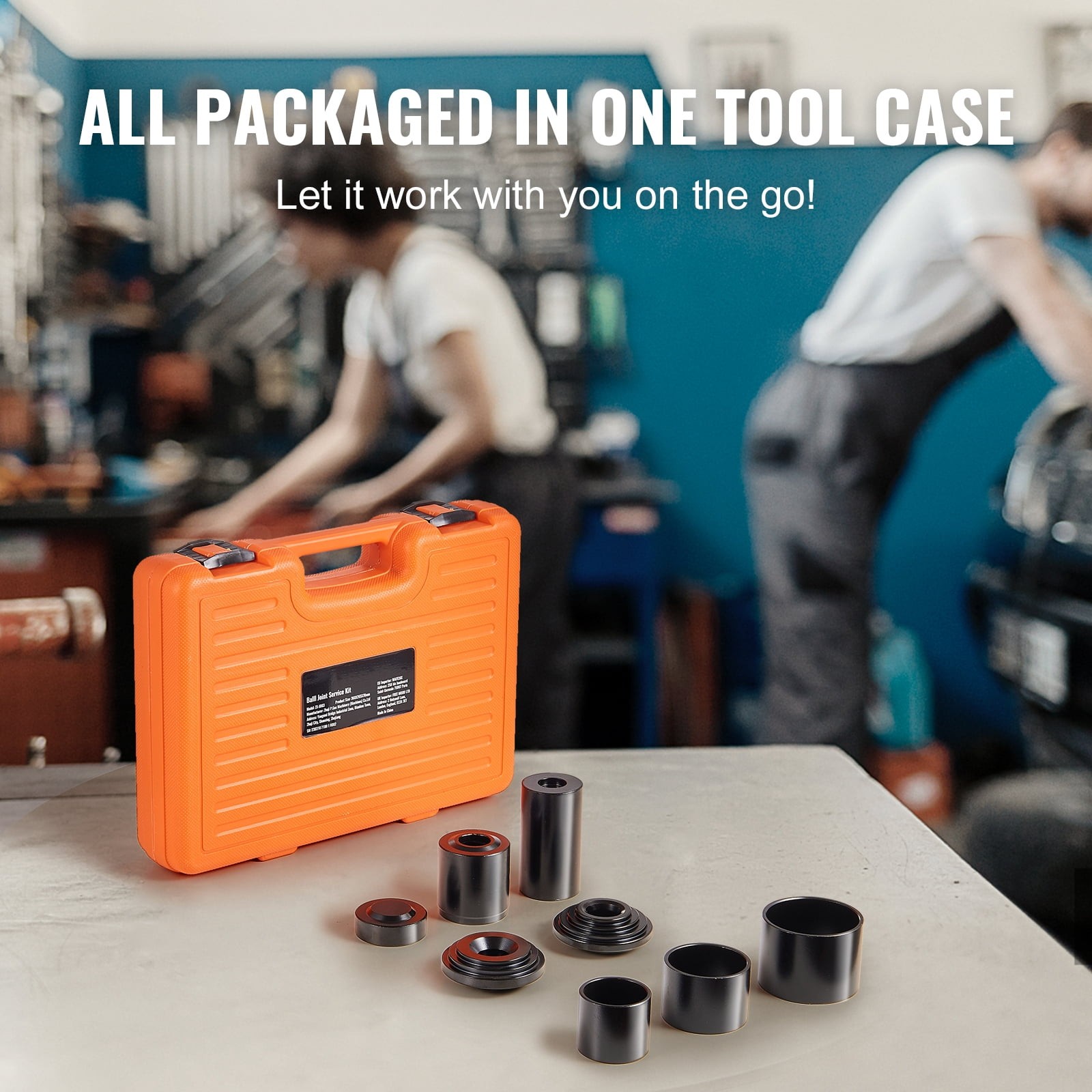 KFFKFF 10-Piece Ball Joint Press Kit C-Press Removal Installer Tool Set 2WD 4WD
