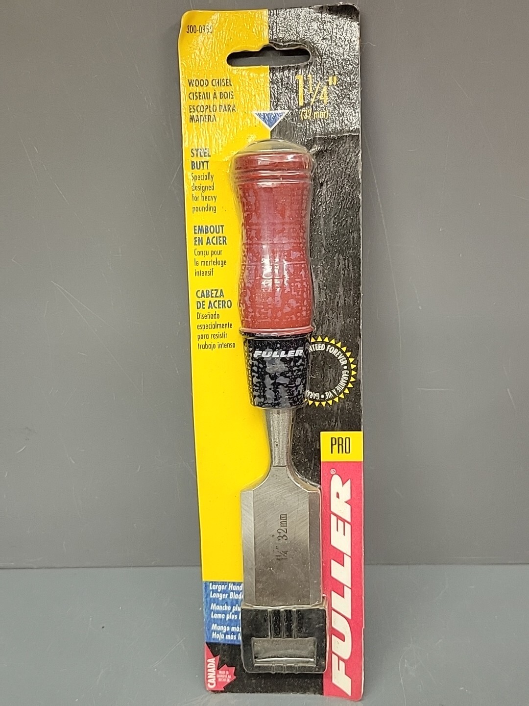 Fuller 1-1/4″ Pro Wood Chisel 300-0955 32mm New Old Stock – Canada