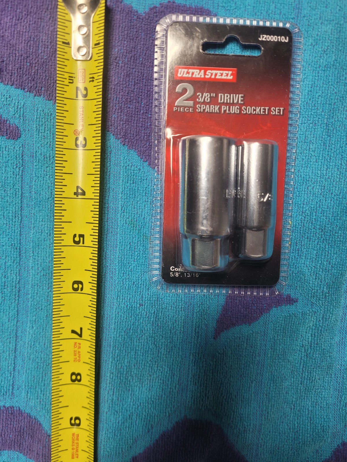 Ultra Steel 2 Pc 3/8″ Drive Spark Plug Socket Set 5/8″ & 13/16″ NEW Sealed