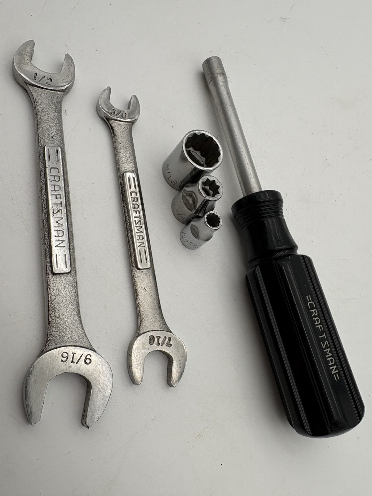 Craftsman Magnetic Bit Holder 43373, VV-44579, VV-44572, Open End Wrench, Socket