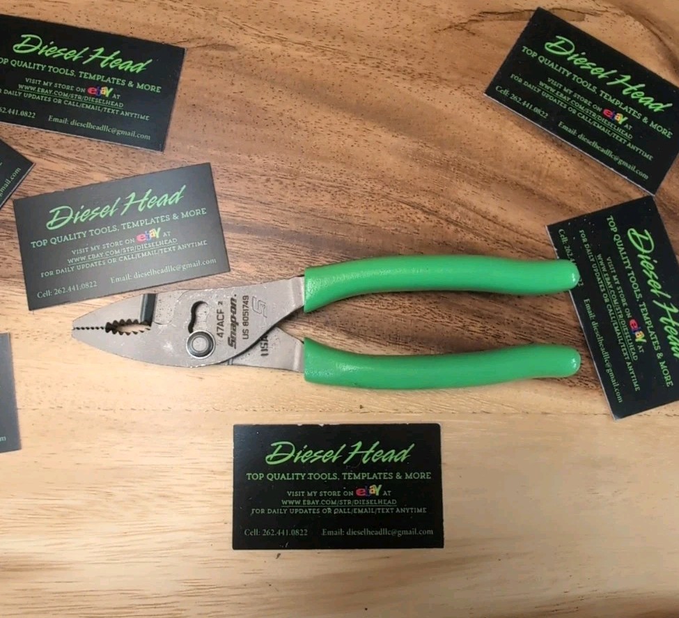 *NEW * Snap On 47ACF GREEN 6″Combo Slip Joint Pliers FAST FREE SHIPPING