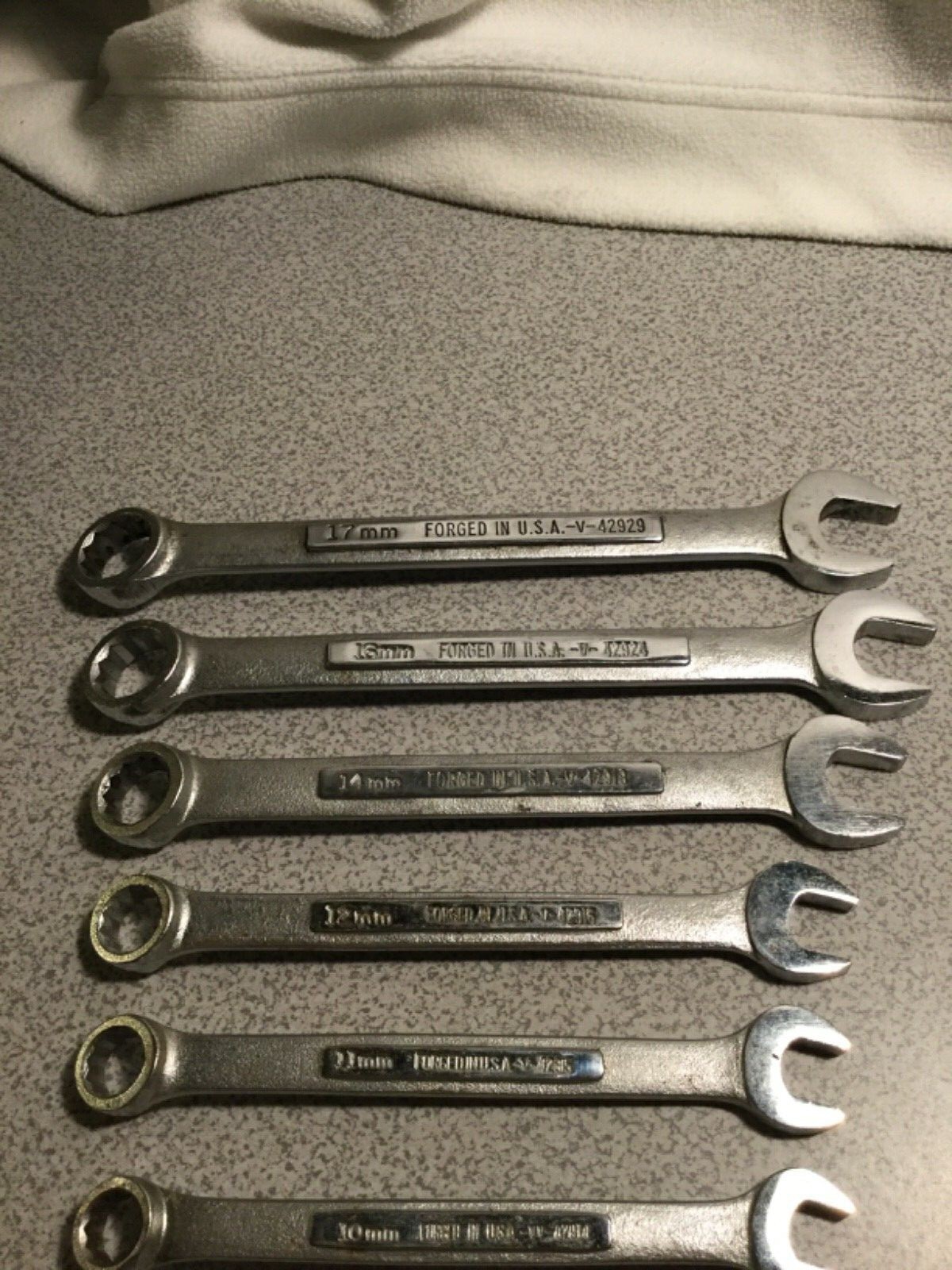 9 Piece Craftsman 12pt combination wrench 6mm to 17mm 42916 42918 42924 42929 ..