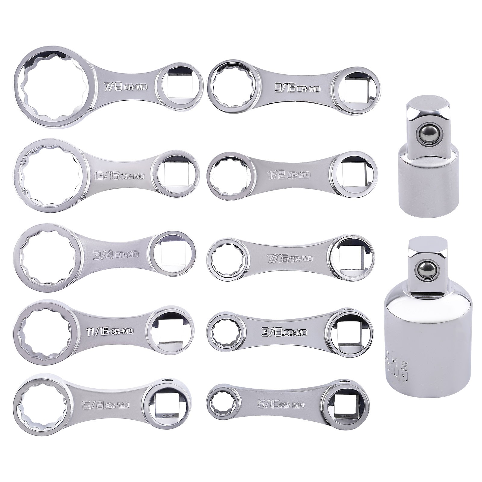 12 Point Extension Torque Adapter 9/16″ 5/8″ 11/16″ to 3/8″ adapter 12pcs