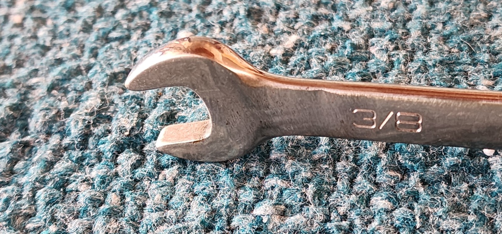 Snap-on USA, 3/8″, 12-Pt. Short Length Chrome Combo Wrench OEX120B! Grind Marks.