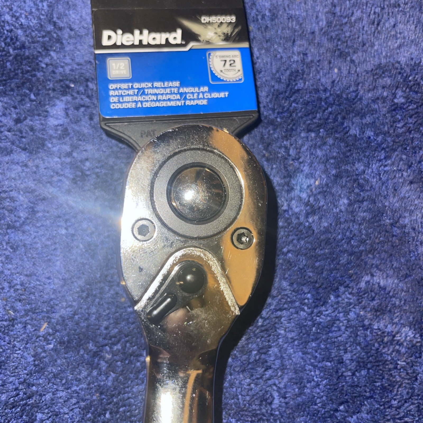 Dior Hard 1/2 Drive Offset Quick Release Ratchet