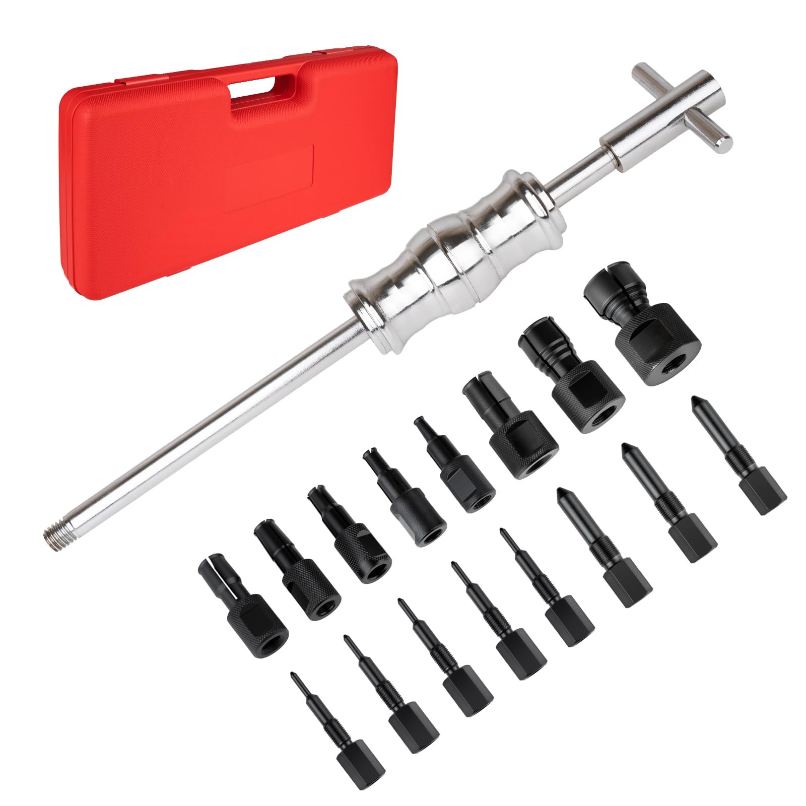 Extractor Rodamientos Internos 8-32mm con Martillo Deslizante 18 Pcs Blind Hole