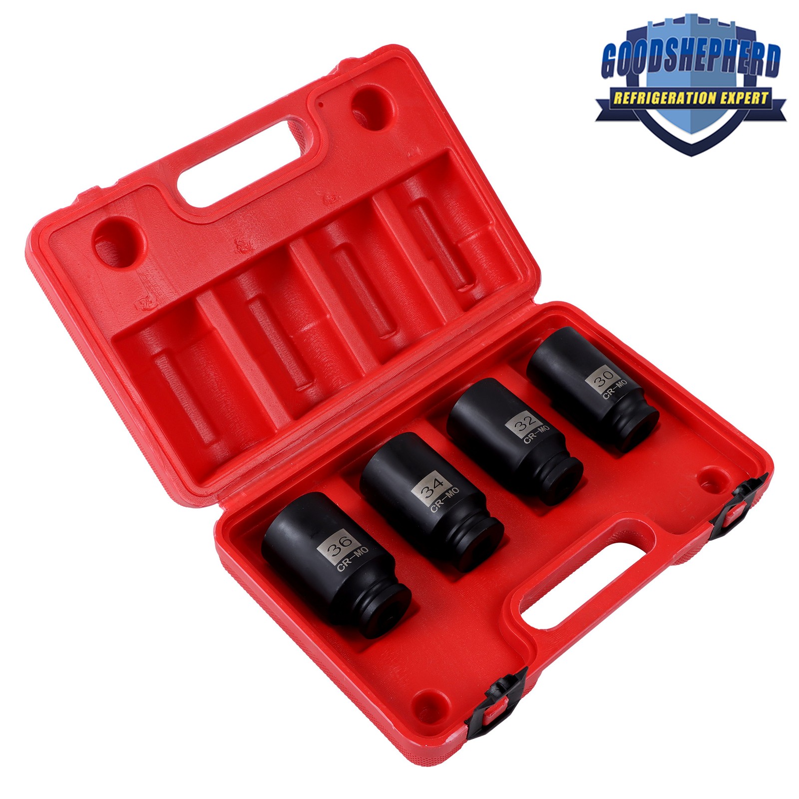 1/2″ Drive Deep Spindle Axle Nut Socket Set Metric 30mm 32mm 34mm 36mm 12 point
