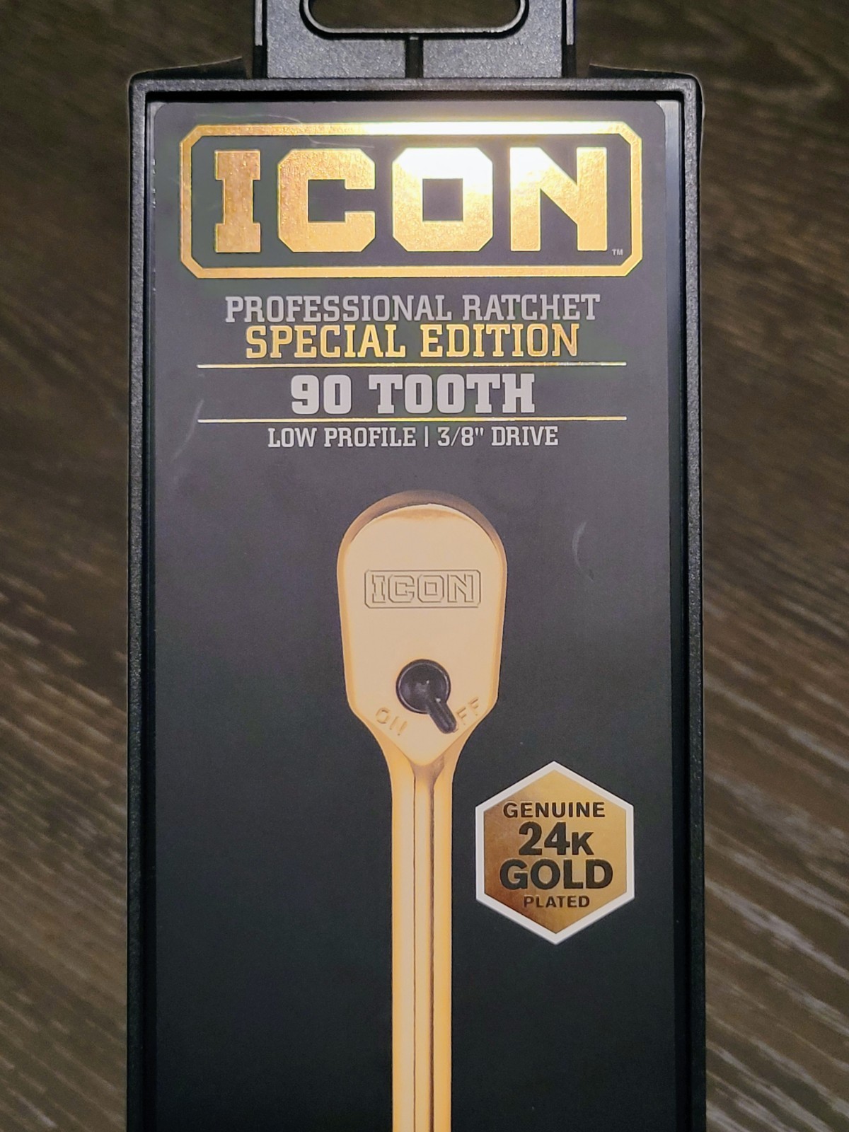 ICON 3/8 in. Drive Professional Special Edition Gold-Plated Ratchet