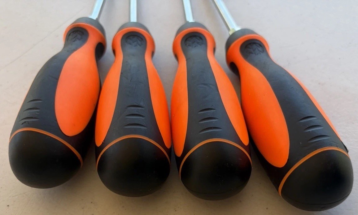 Mac Tools 4pc Torx driver set Orange Handles T10 T15 T20 T25