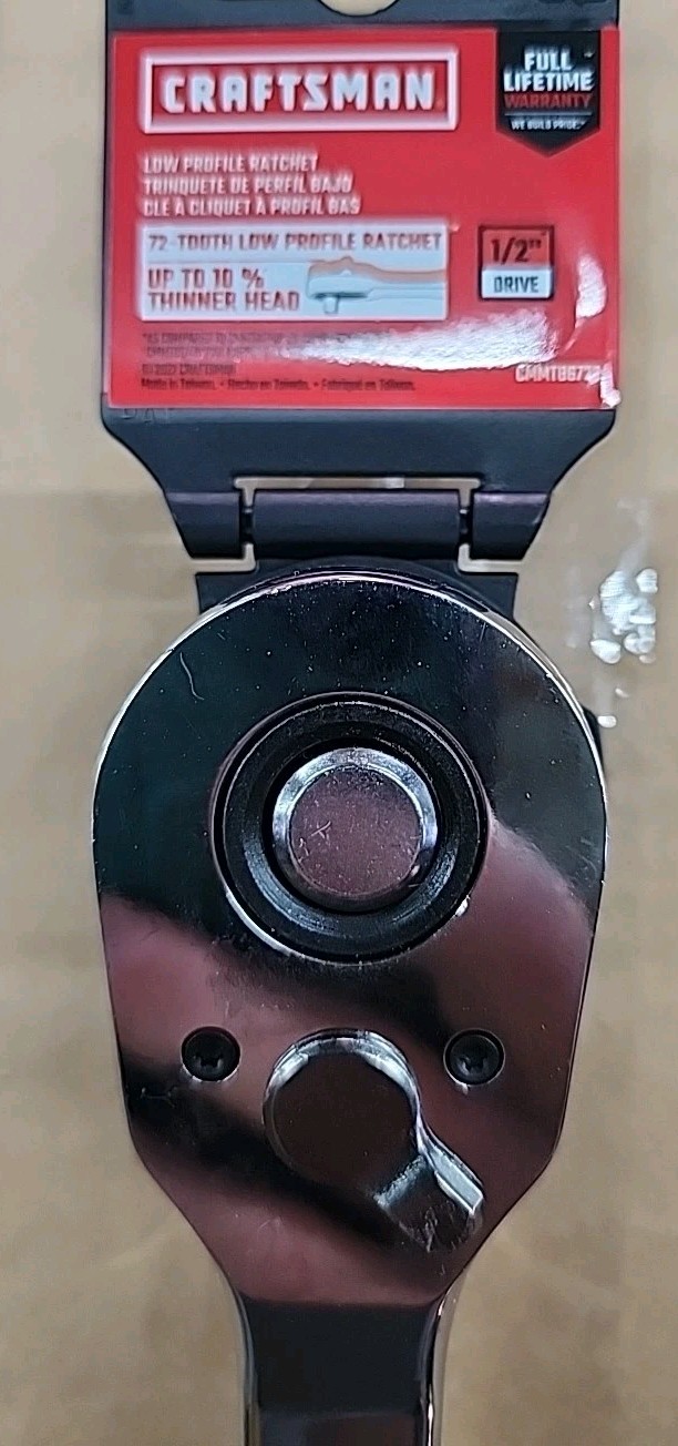Craftsman CMMT86723 1/2″ Dr Chrome 72 Tooth Quick Release Ratchet New