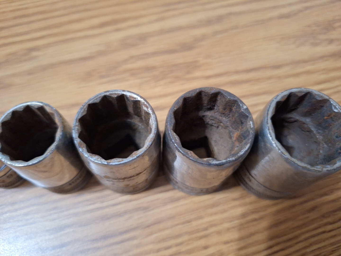 Vintage S-K Wayne Tools 1/2″ Drive 12 Point Sockets & 6 Point Socket