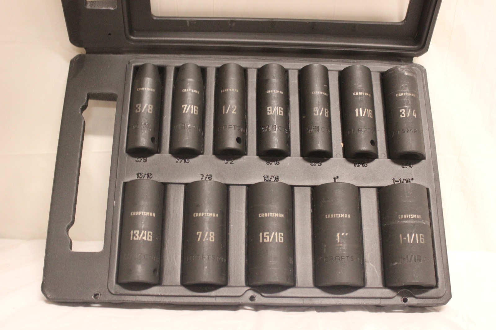 CRAFTSMAN Deep Impact Socket Set, SAE, 1/2-Inch Drive, 12 Pieces (CMMT15886) C2
