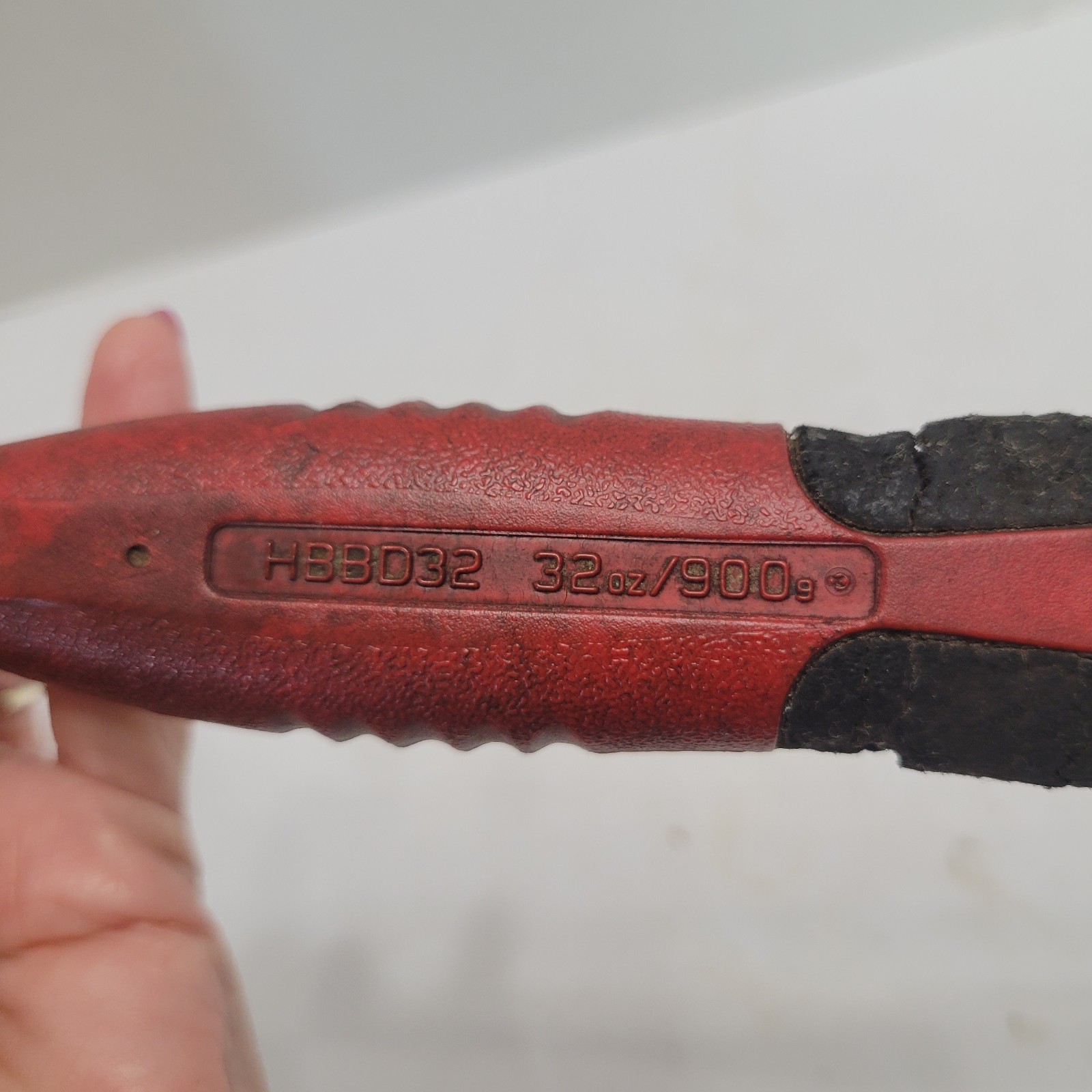 Snap-On Tools HBBD32 Red Ball Peen Dead Blow Hammer 32 Ounce. USA