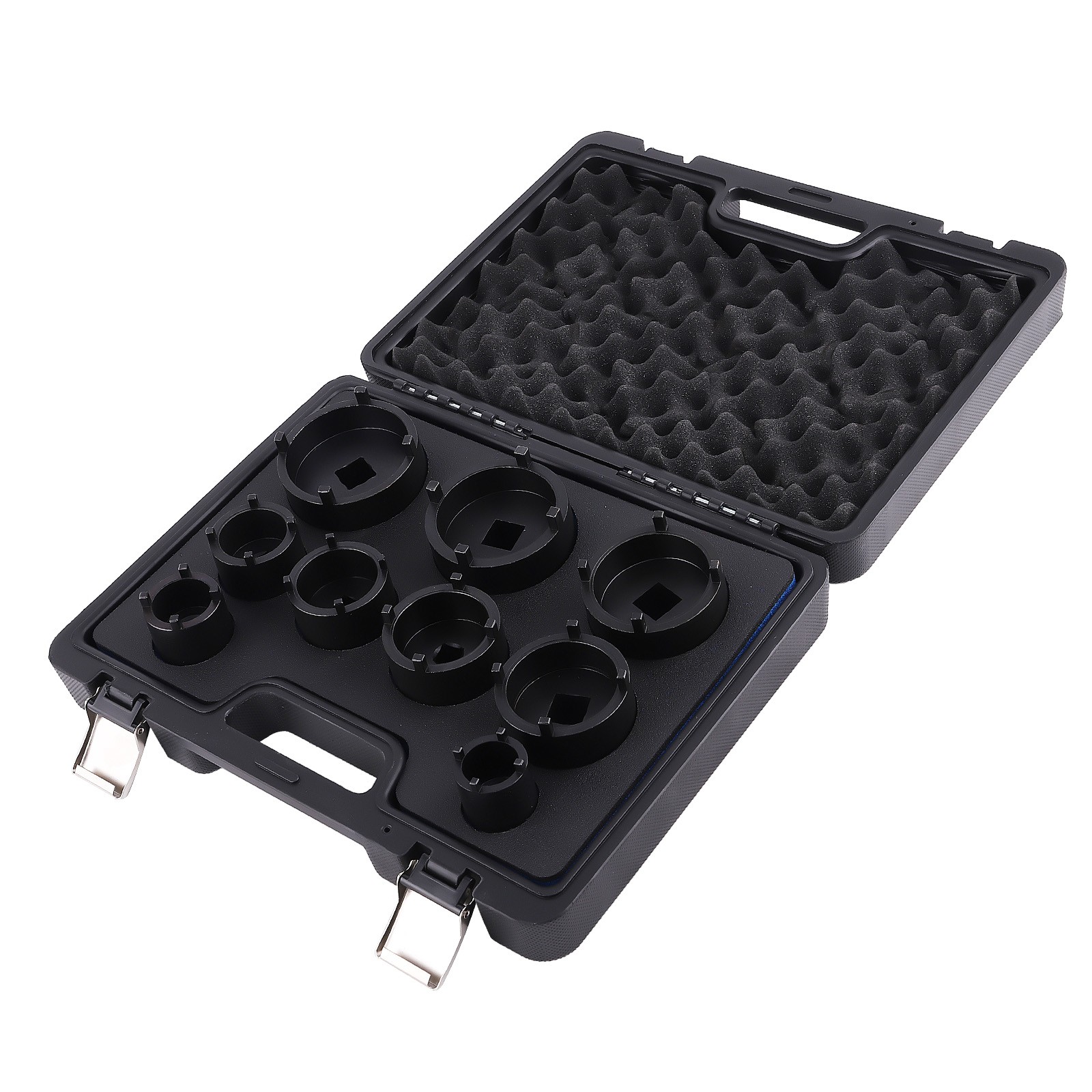 9PCS 1/2″ & 3/4″ DRIVE GROOVED LOCK NUTS SOCKET SET FOR KM4-KM12 NEW