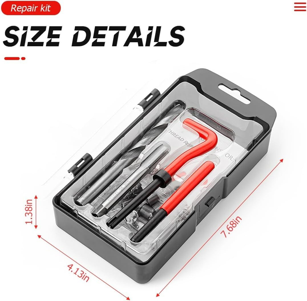 Universal M10 Thread Repair Tool Set with High-Speed Steel Inserts – Auto Repair