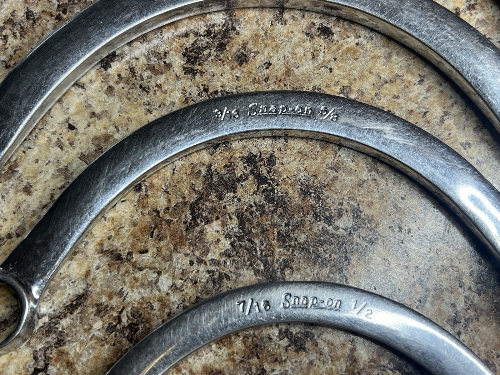SNAP ON 5PC 12-POINT SAE Drive Half-Moon Box Wrench Set 7/16″ to 15/16″