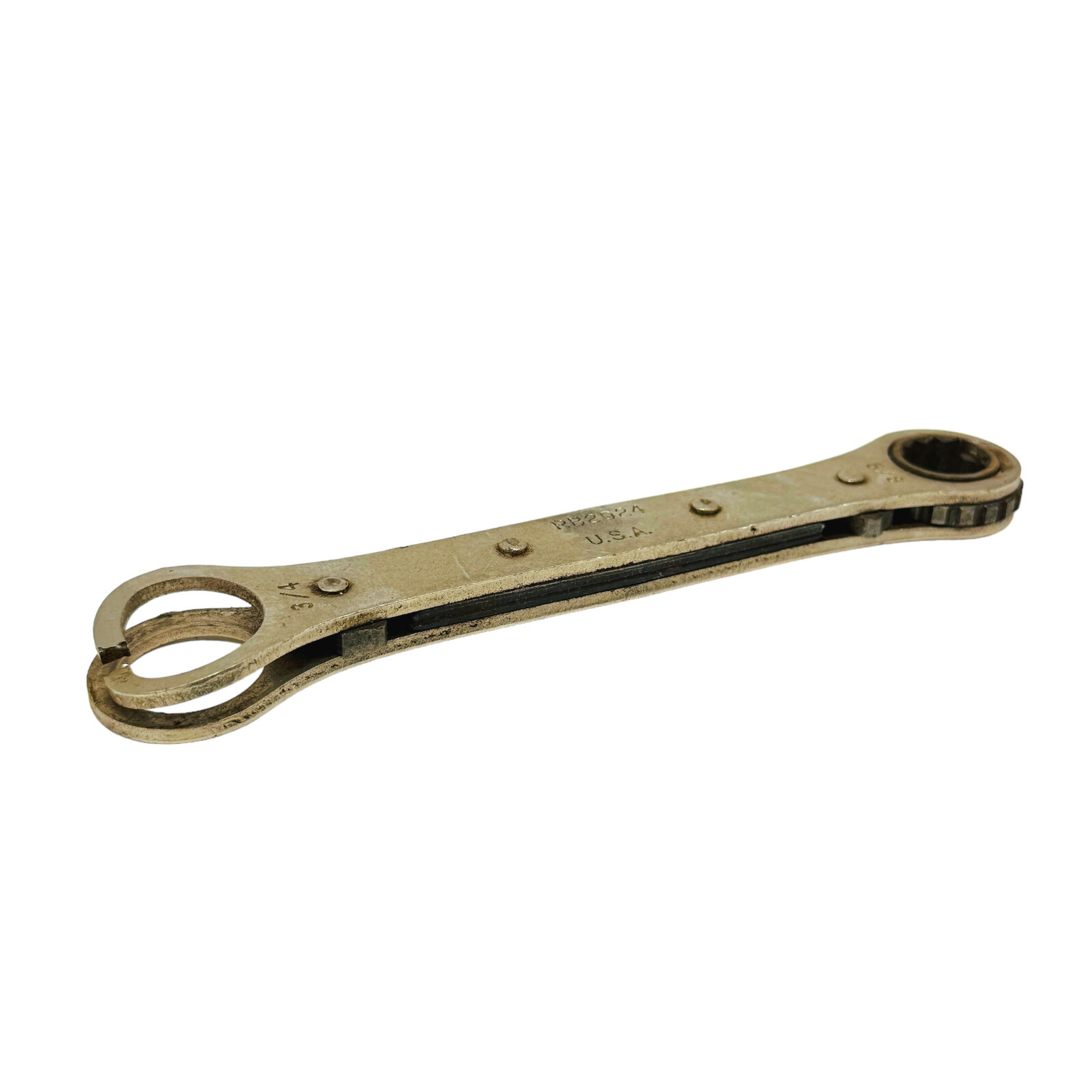 RB2024 3/4 in X 5/8 in S SAE Ratcheting Box Wrench, Made in USA