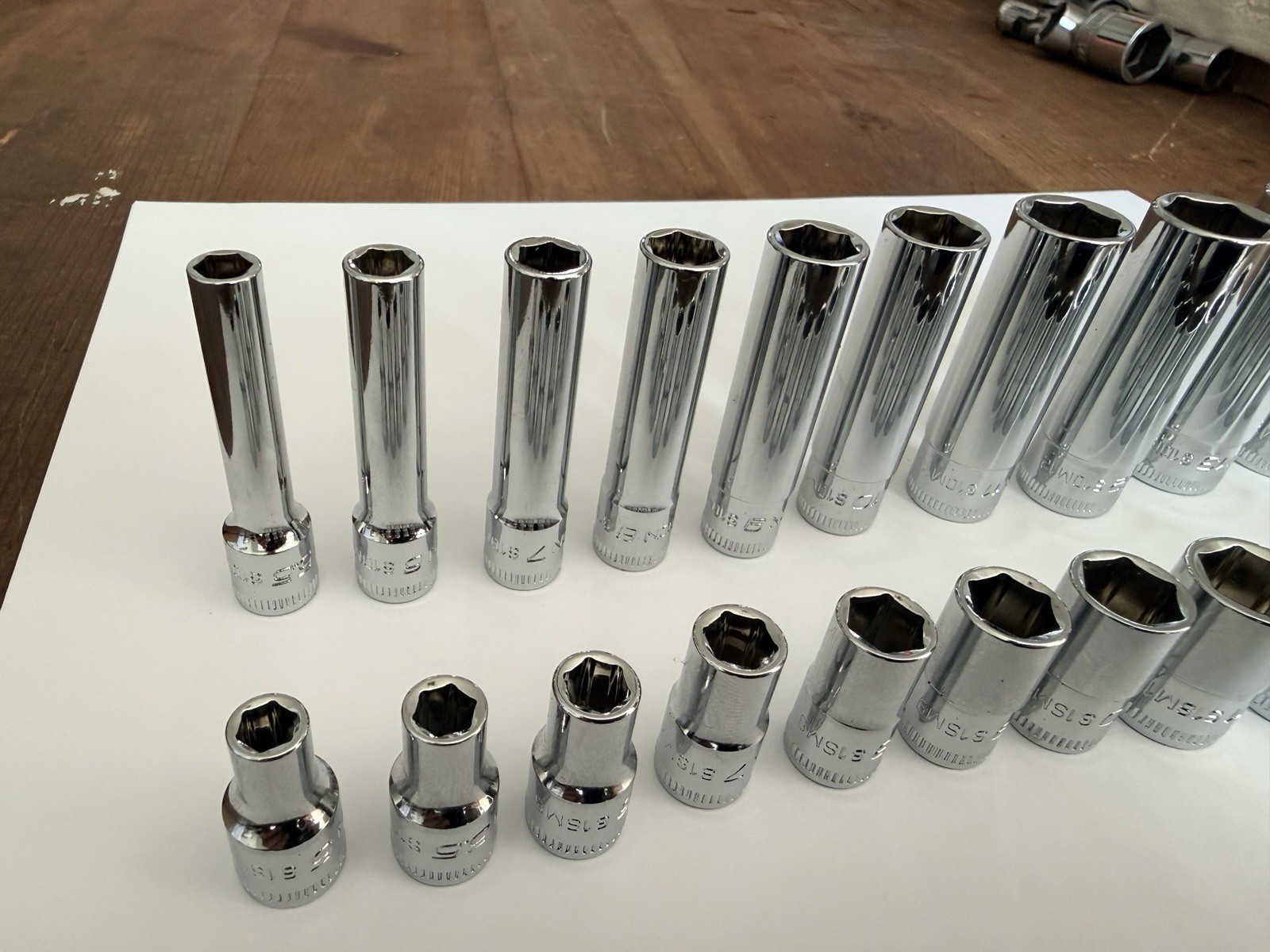 ICON 1/4” Drive 6Pt Metric Shallow/Deep Socket Chrome – Choose Size mm
