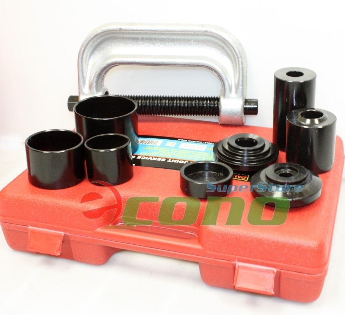 4 IN 1 BALL JOINT SERVICE KIT w/ C FRAME PRESS TRUCK BRAKE PIN REMOVER INSTALLER