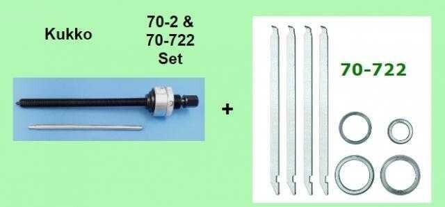 VW Type #1 Porsche 356 Wheel Bearing Puller 6306 Bearing KUKKO 70-2&70-722_SET