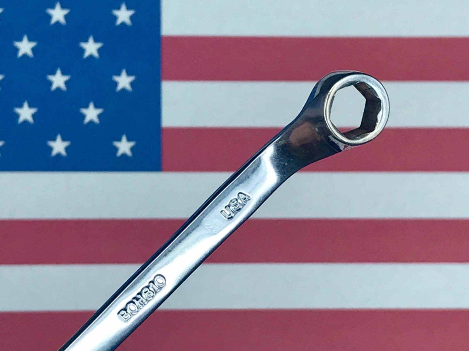 Vintage MAC 1/4” x 5/16” 6 Point Chrome Box End Wrench BOH810 H1 USA 🇺🇸