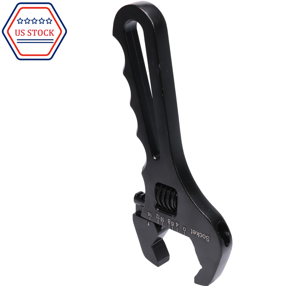3AN-16AN Adjustable Wrench Black Aluminum Tool Spanner NEW For Hose End Fitting