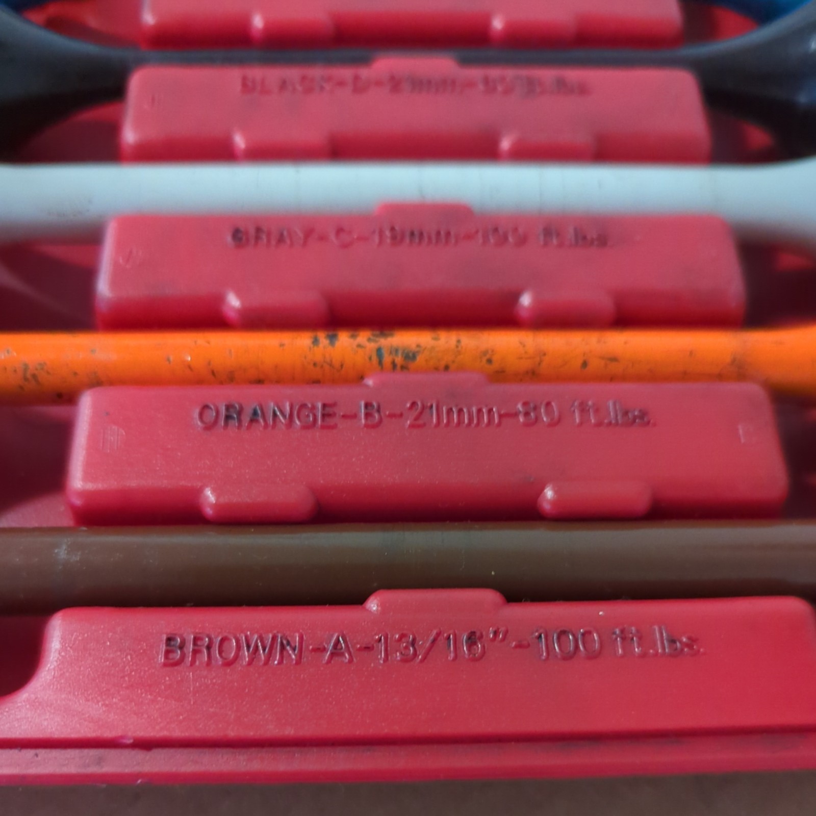 AJ Manufacturing AJ1510 10pc Torque Stick Set 1/2″ Drive Color Coded-Missing Lid