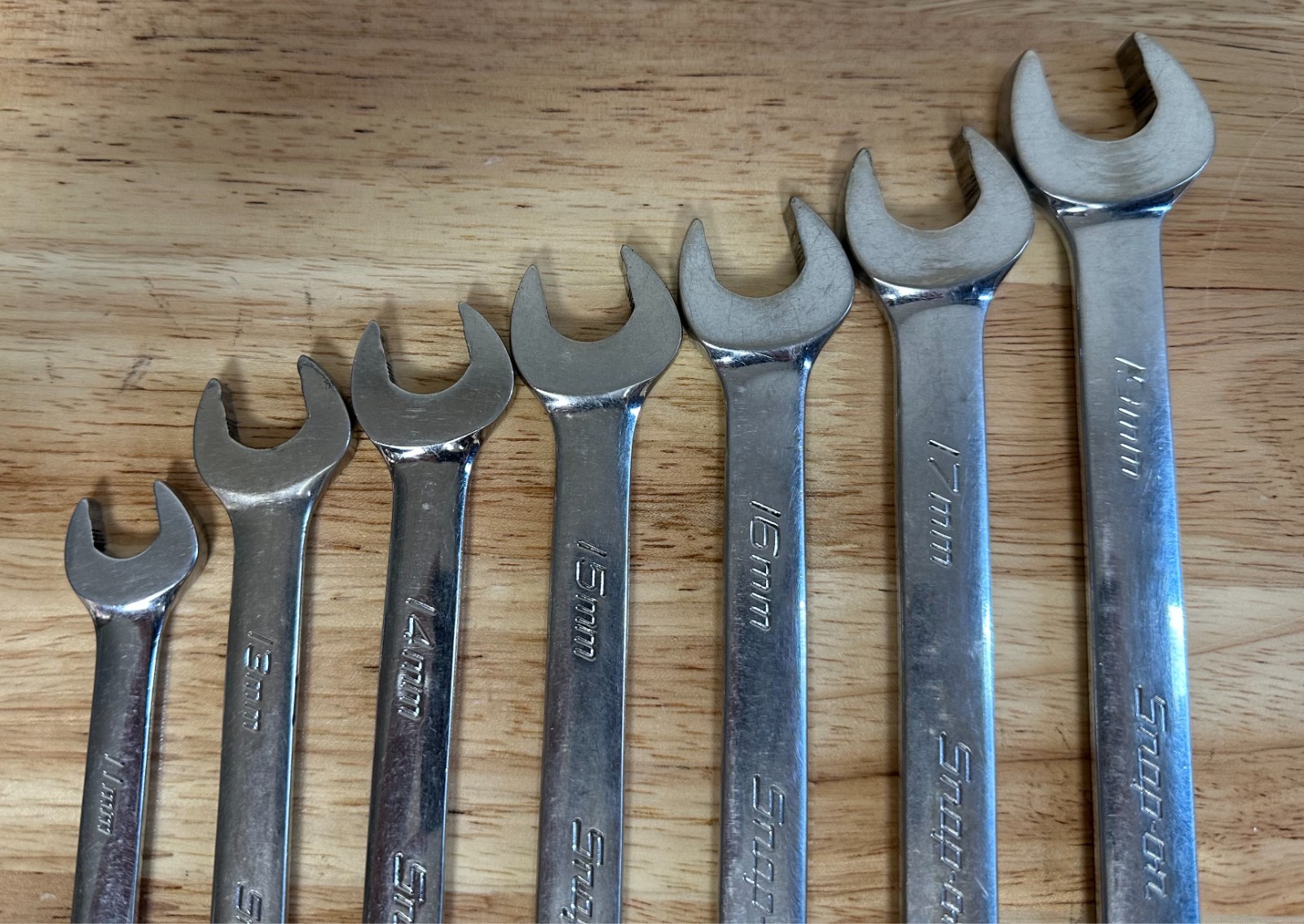 Snap On Soexm710 10-piece Metric Flank Drive Plus Combination Wrench Missing 3