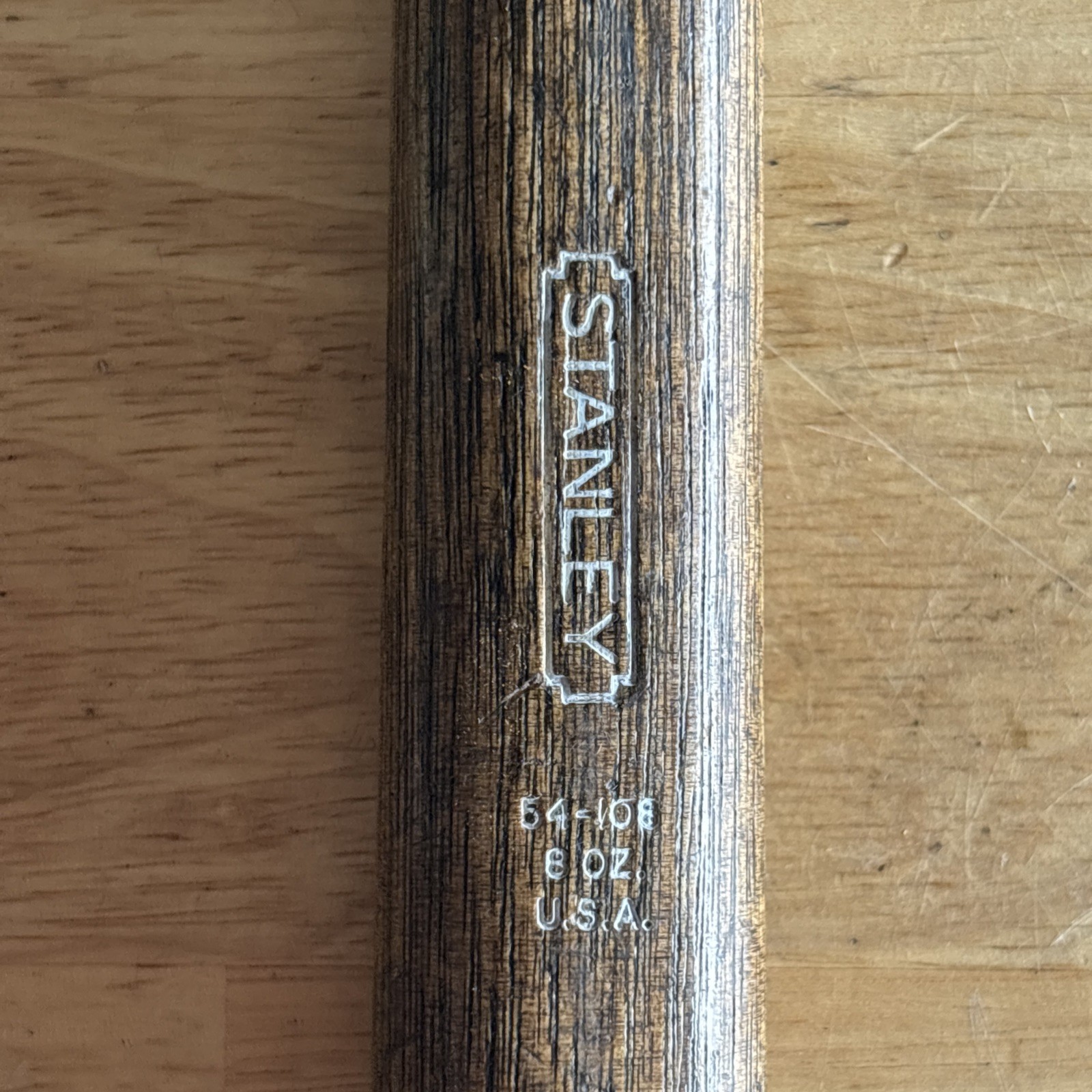 Stanley Tools 8 oz. Ounce Ball Peen Hammer Wood Handle 54-108 USA