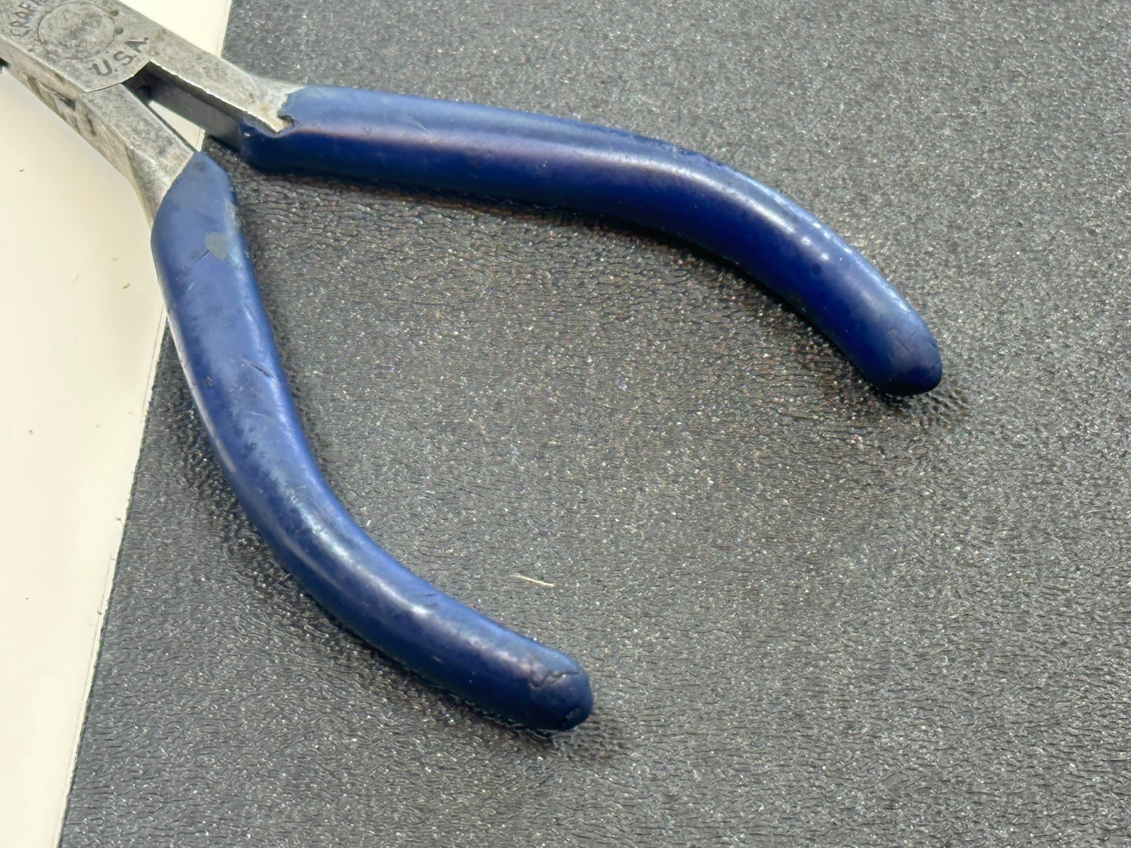 🇺🇸 Craftsman Tools USA Dark Blue Handle Grip (Rare) Needle Nose Pliers 6″ Long