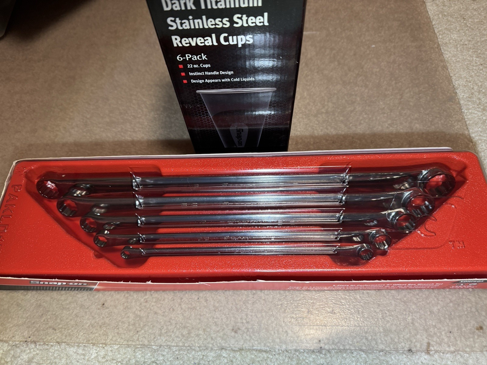 Snap-On 5-Piece Hi-Performance Box Werench Set W/Free Cup Set NEW