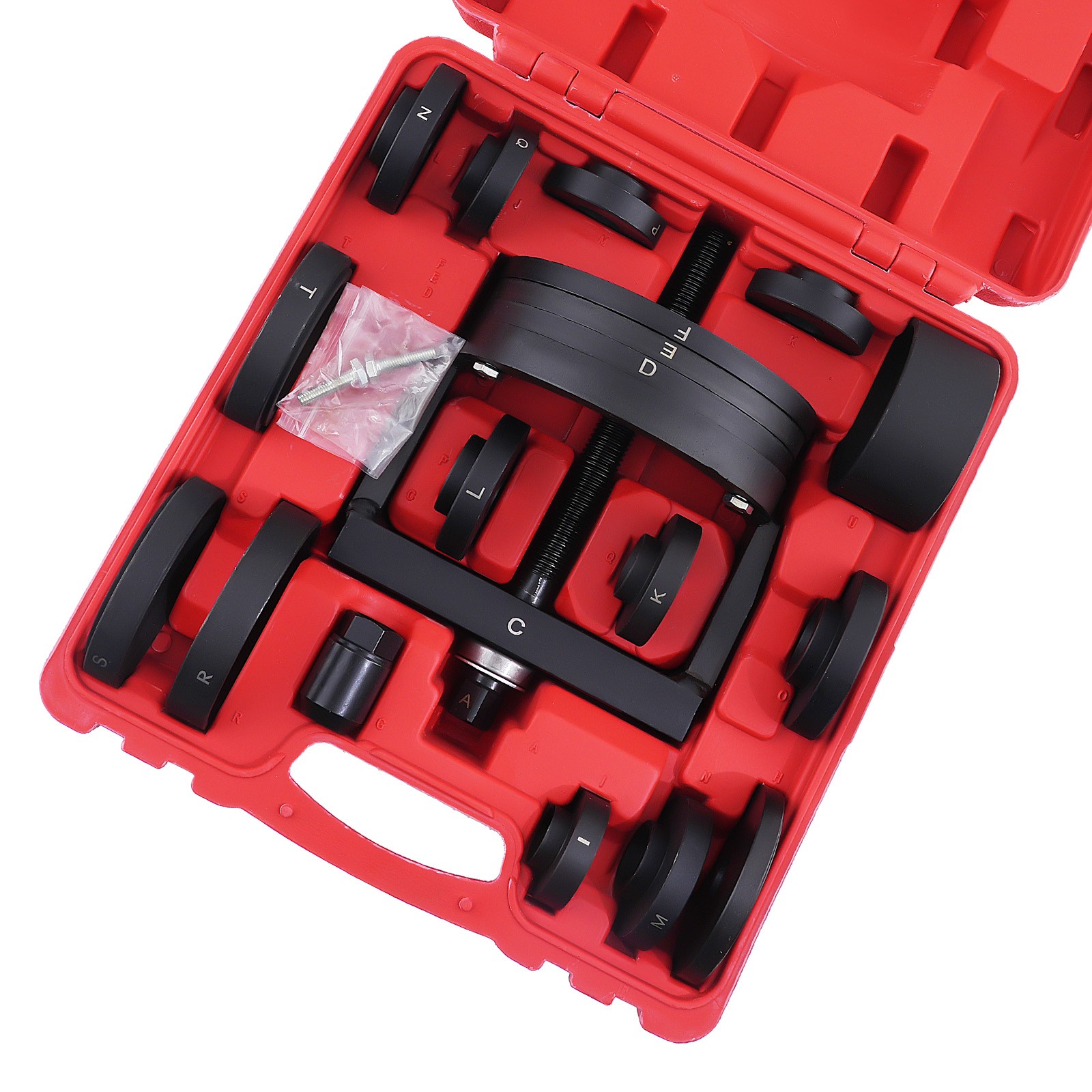 21PC Front Rear Wheel Hub Bearing Puller Kit Remover Carbon Steel Tool Set