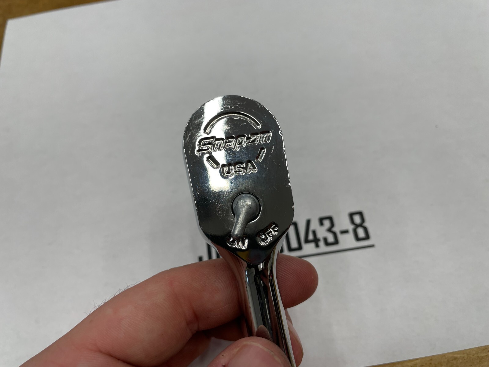 Snap-on Tools USA NEW 3/8″ Drive Chrome Standard Fixed Head Ratchet F80