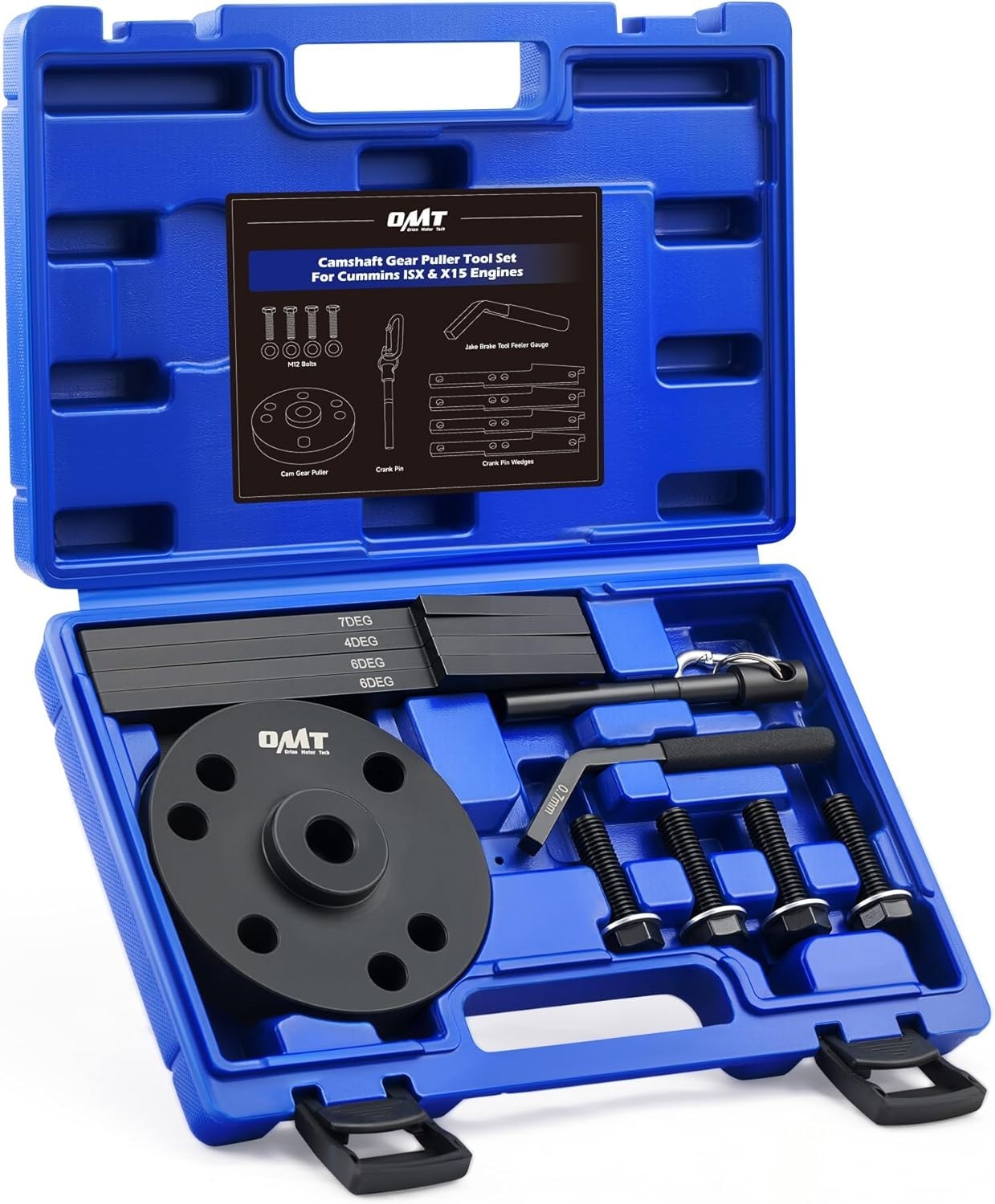 Camshaft Gear Puller Tool Set 11pc for 2007-2017 Cummins ISX QSX X15 Engines