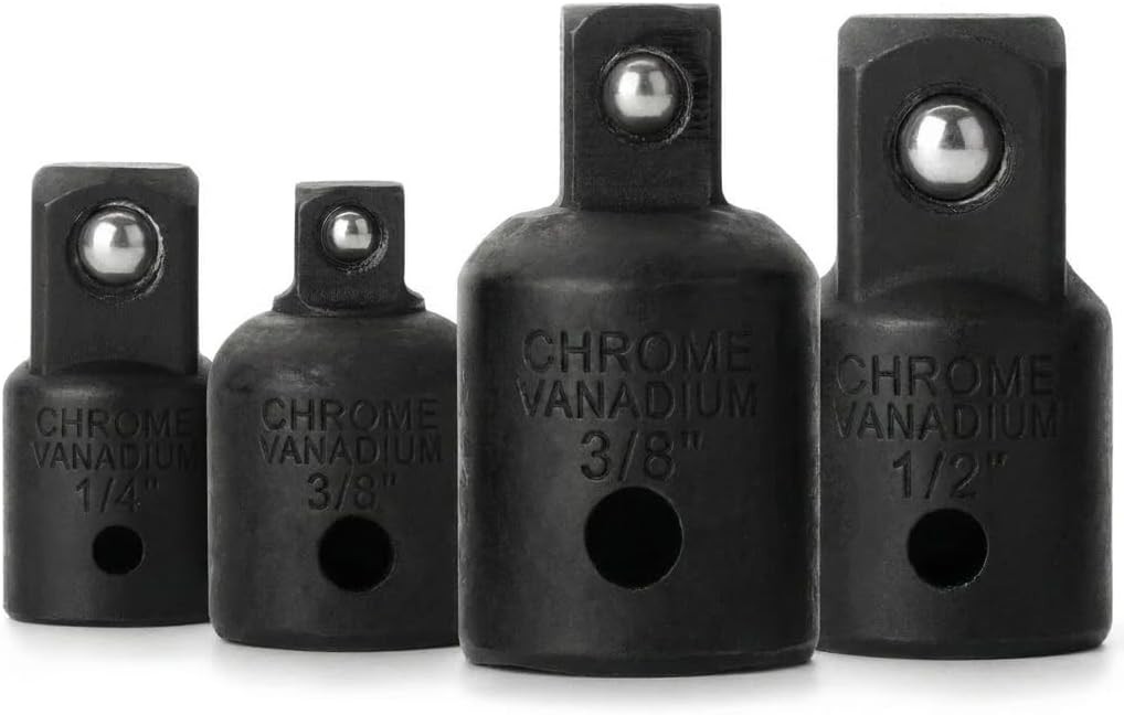 4-Piece Impact Socket Adapter Set: Durable & Versatile Mechanics Tool