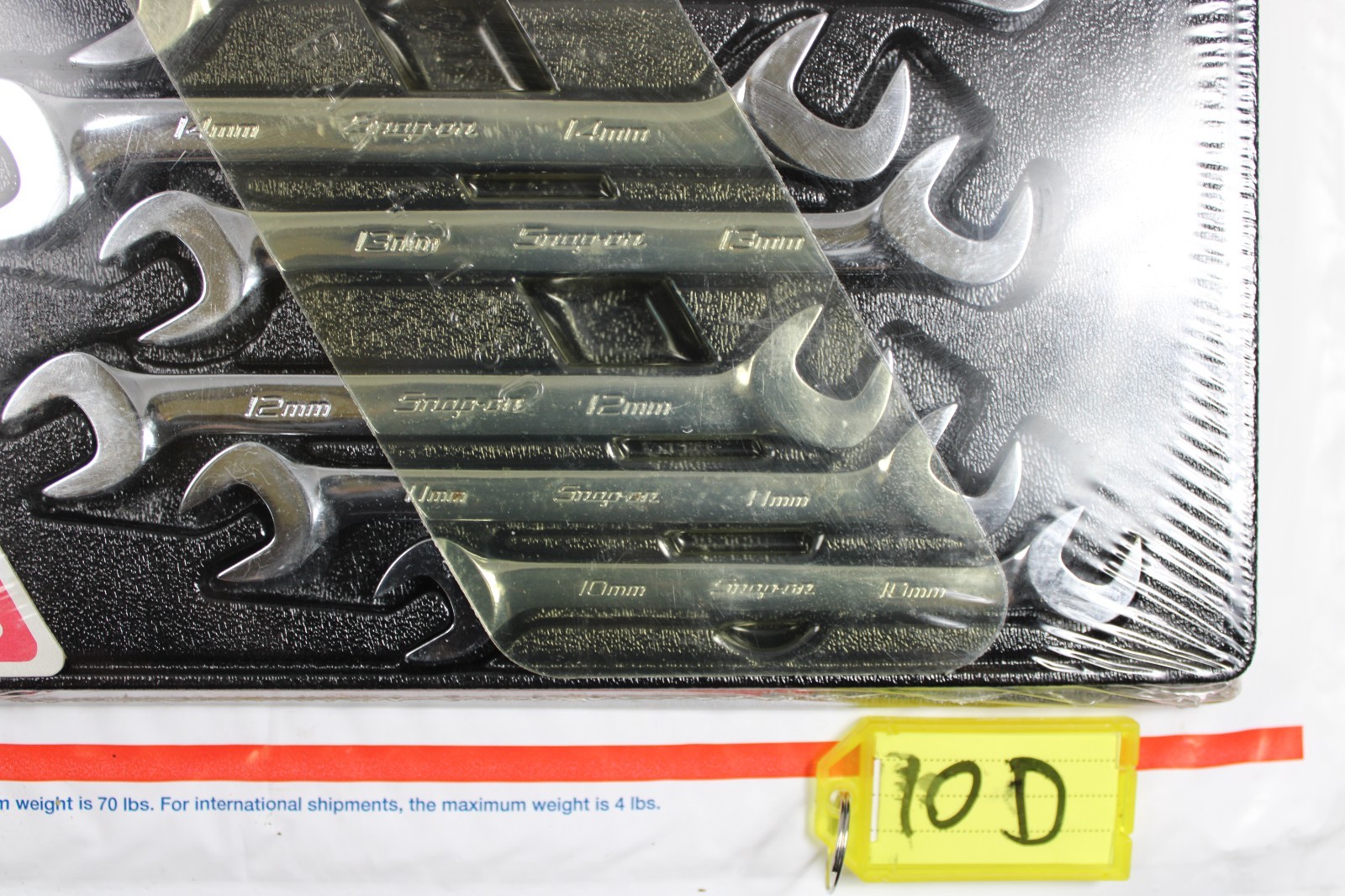 NEW Snap On SVSM807A 7 pc 10-17mm Metric Flank Drive Four-Way Angle Wrench Set