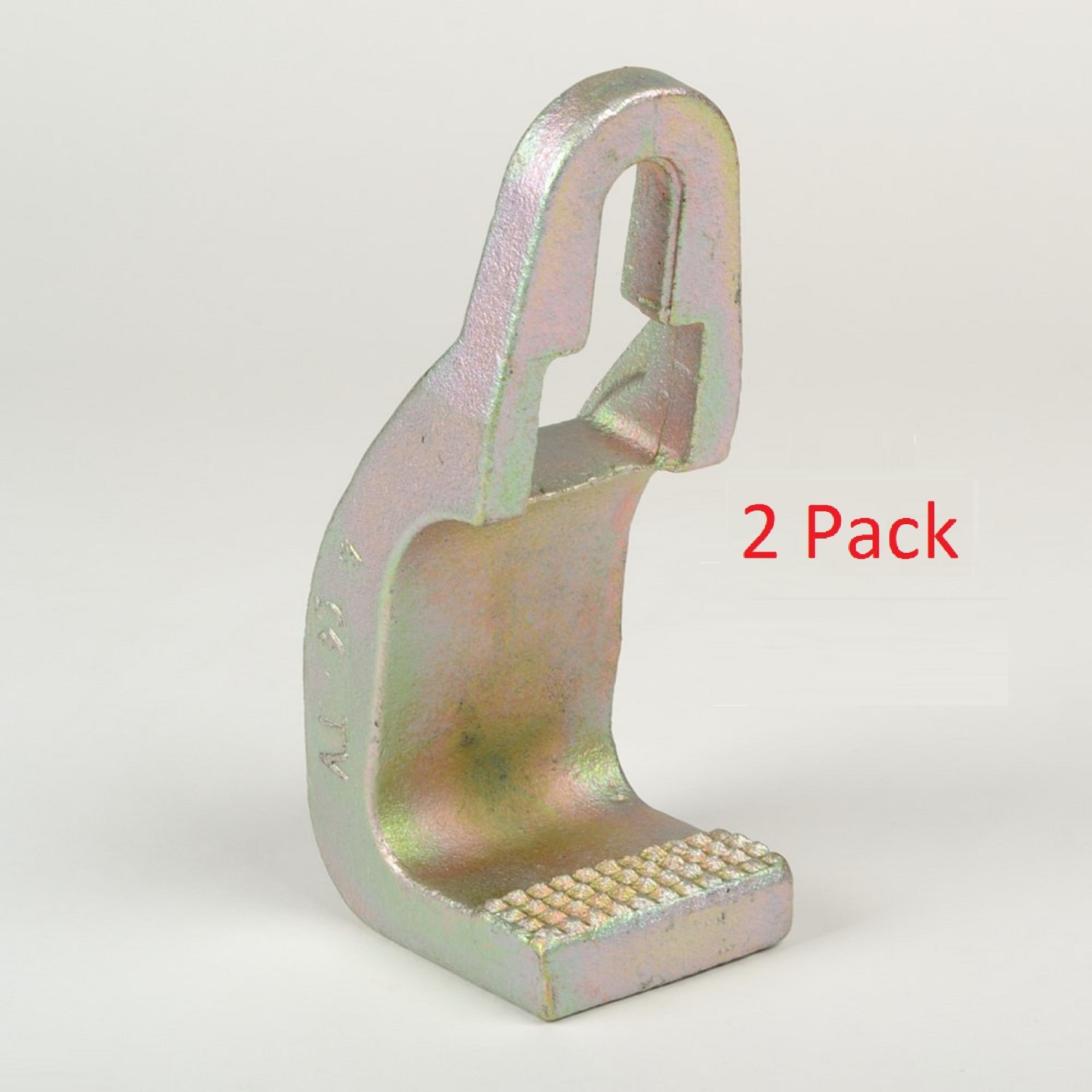 (2) 3 Ton Sill Hook Straight Cut Tooth 2-1/2″ Pull Round Hook Clamp Grip Power