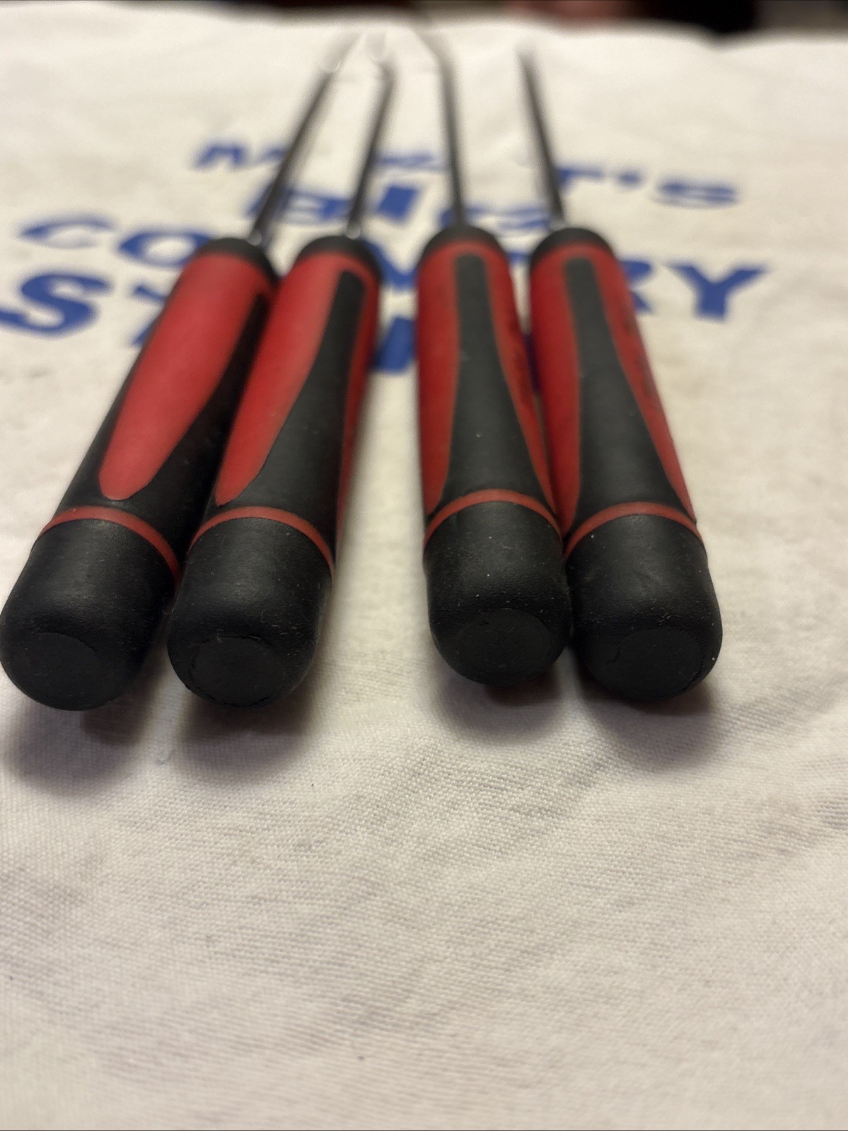 Mac Tools 4pc Comfort Grip Handle Pick Set Red/Black