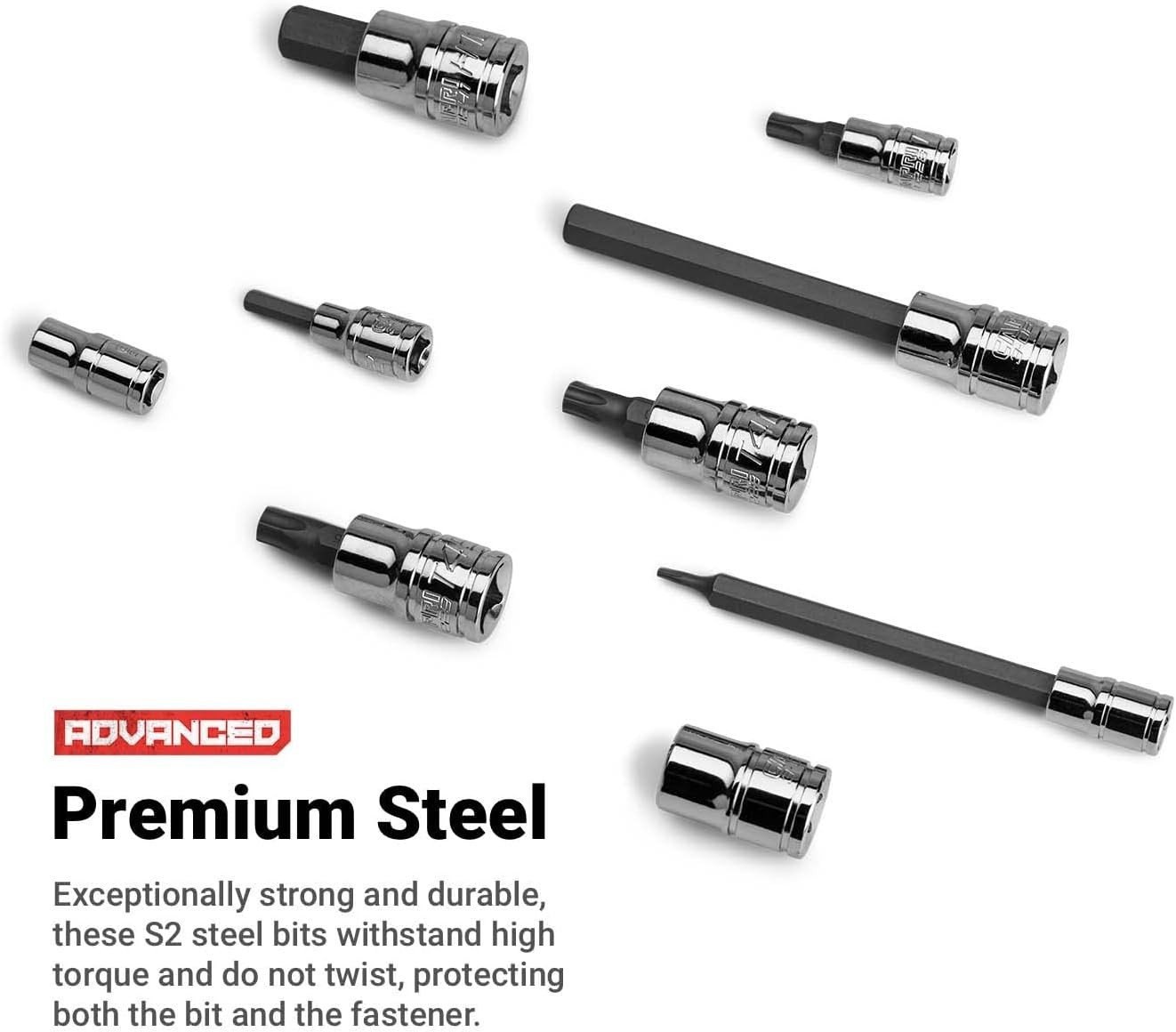 Professional 88-Piece Master Bit Socket Set – Hexagonal Drive and S2 Steel