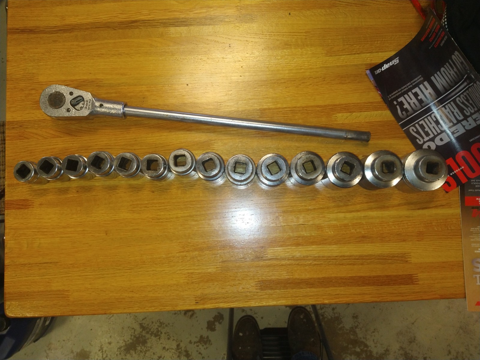 SNAP-ON tools PAR-X 3/4″ DRIVE UR72 SOCKET WRENCH 14 sockets 1 1/8-2 1/8SET