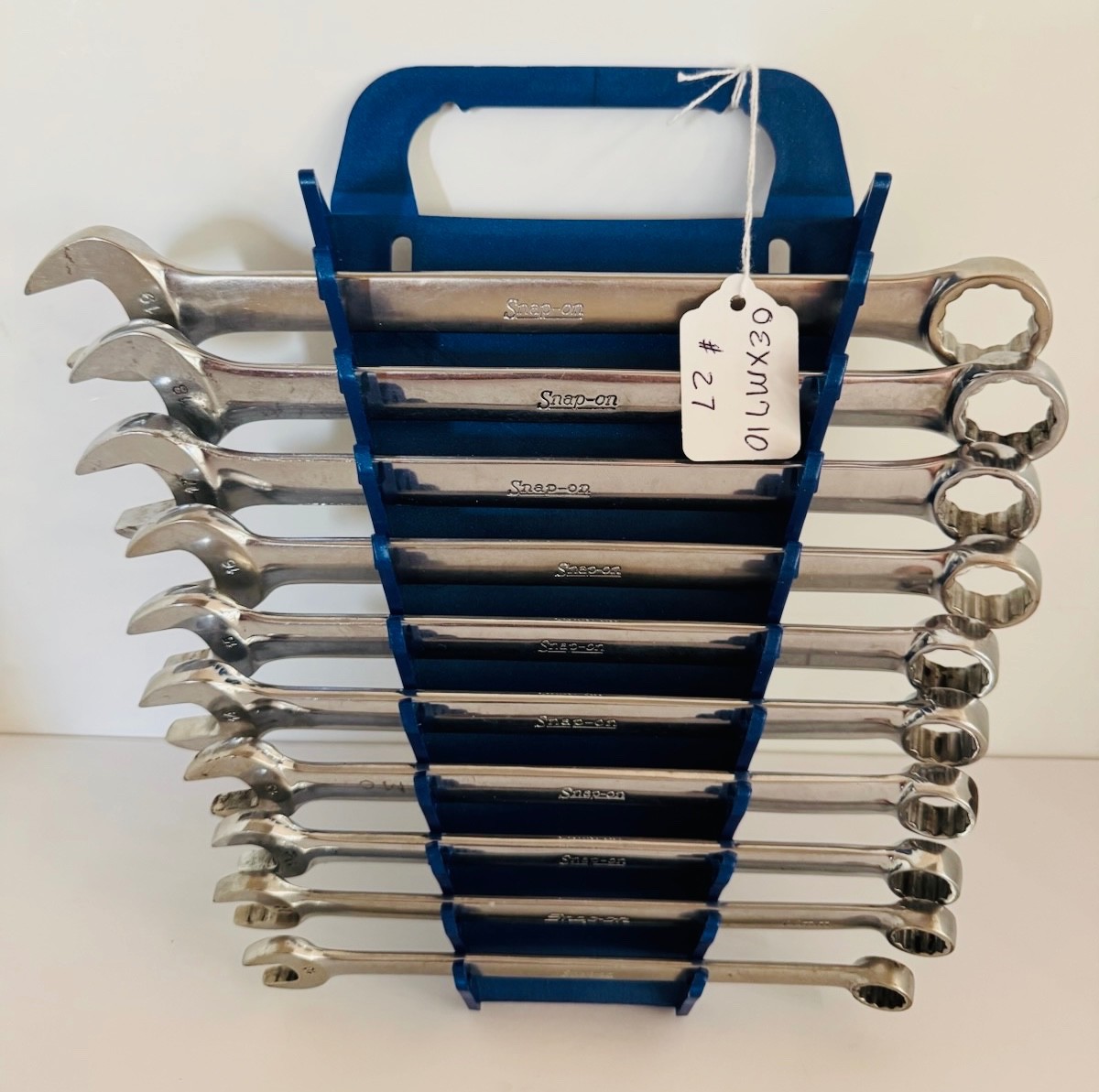 Snap On Tools OEXM710 10 Pc 12Pt Metric Combination Wrench Set 10-19mm #27